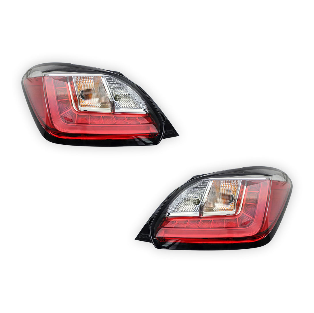 Mitsubishi Mirage LA (2020 - 2023) Genuine Amber / Black LED Tail Lights LH + RH