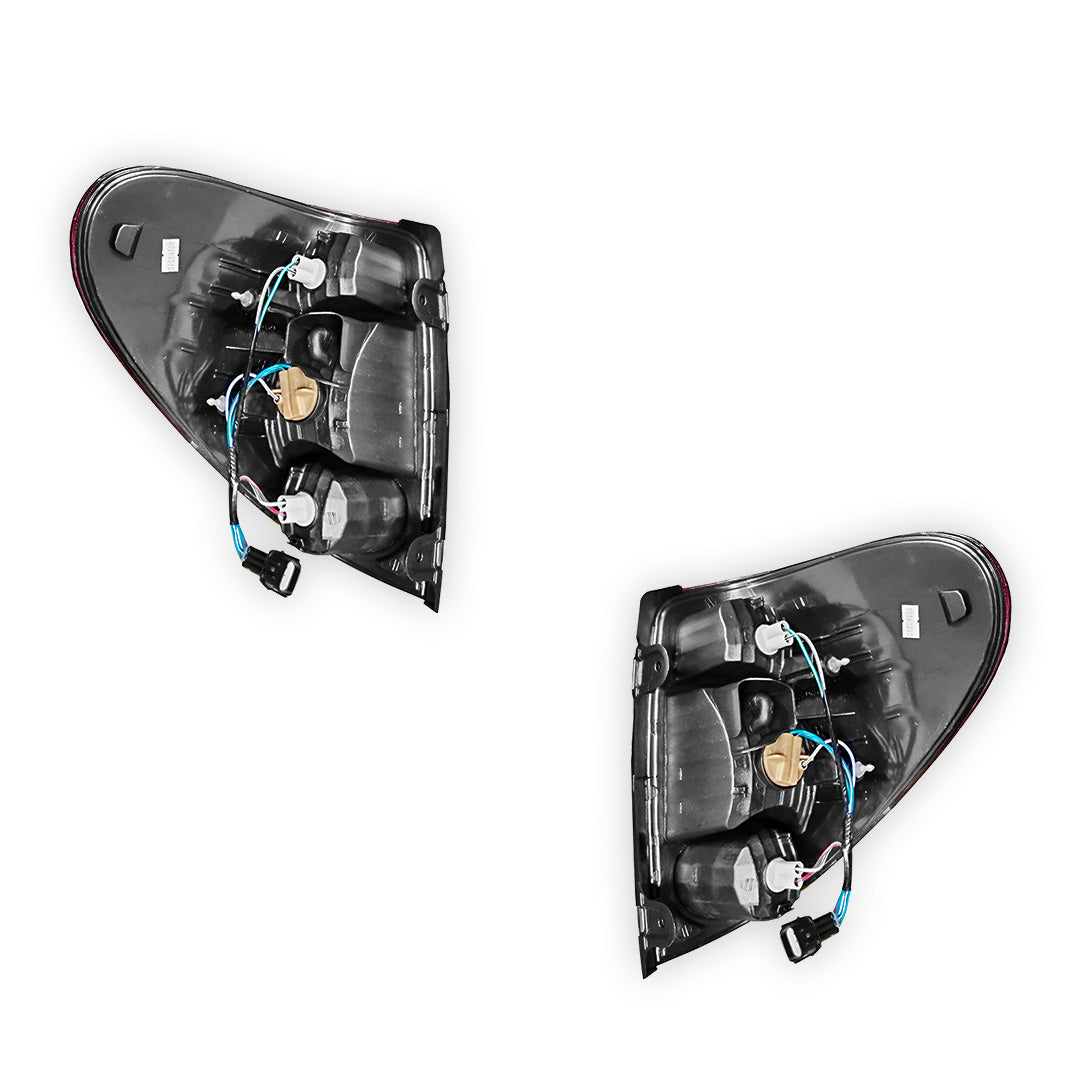 Mitsubishi Triton MN (2009 - 2015) Clear / Red Halogen OEM Style Tail Lights LH + RH