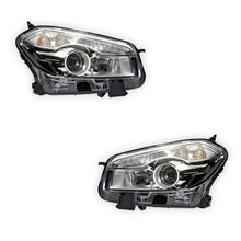 Nissan Dualis J10 (2010 - 2014) Genuine Clear / Black Halogen Headlights LH + RH