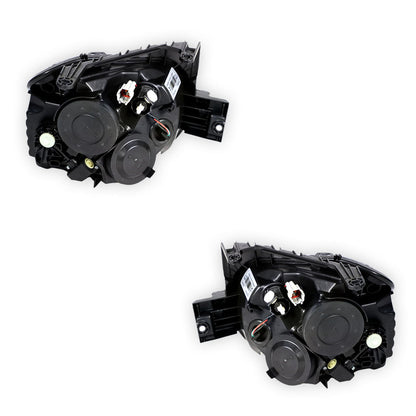 Nissan Juke F15 (2014 - 2020) Genuine Sealed Clear / Chrome Halogen Projector Headlights LH + RH