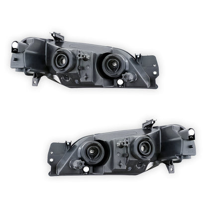 Ford Falcon BA Series 2 (2003 - 2005) OEM Style Headlights Chrome Reflector LH + RH