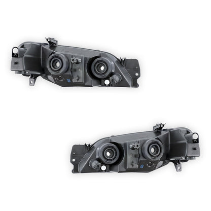 Ford Falcon BA (2002 - 2003) Black OEM Style Headlights LH + RH