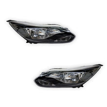 Ford Focus LW (2011 - 2012) Black OEM Style Headlights LH + RH