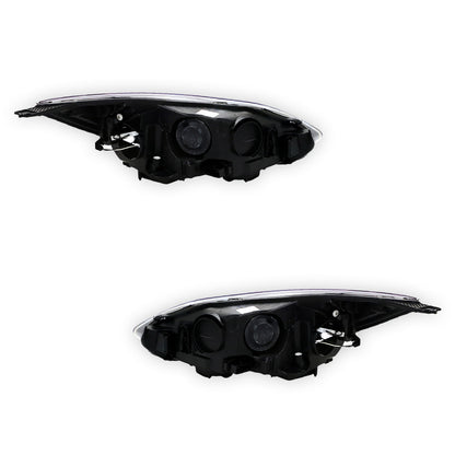 Ford Focus LW (2011 - 2012) Black OEM Style Headlights LH + RH