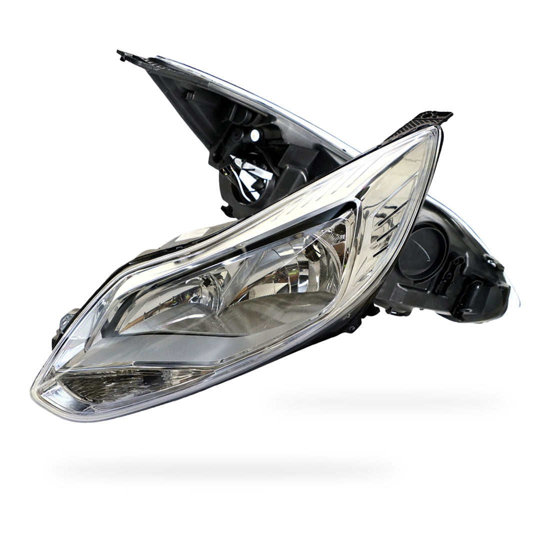 Ford Focus LW (2011 - 2012) Chrome OEM Style Headlights LH + RH