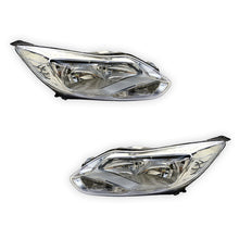 Ford Focus LW (2011 - 2012) Chrome OEM Style Headlights LH + RH