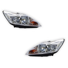 Ford Focus LV (2009 - 2011) Chrome OEM Style Headlights LH + RH