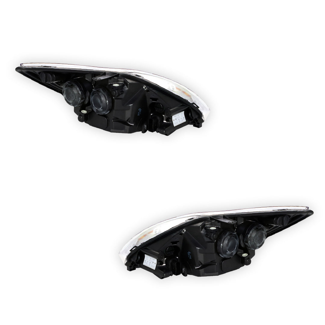 Ford Focus LV (2009 - 2011) Chrome OEM Style Headlights LH + RH