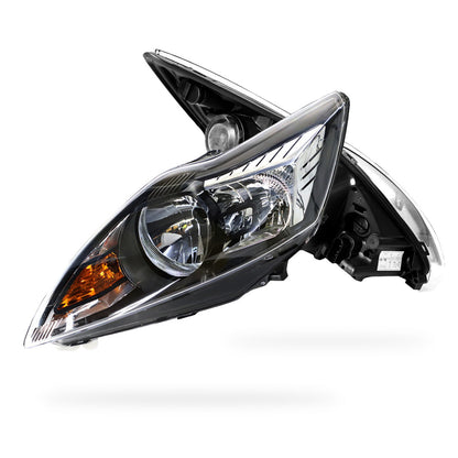 Ford Focus LV (2009 - 2011) Black OEM Style Headlights LH + RH