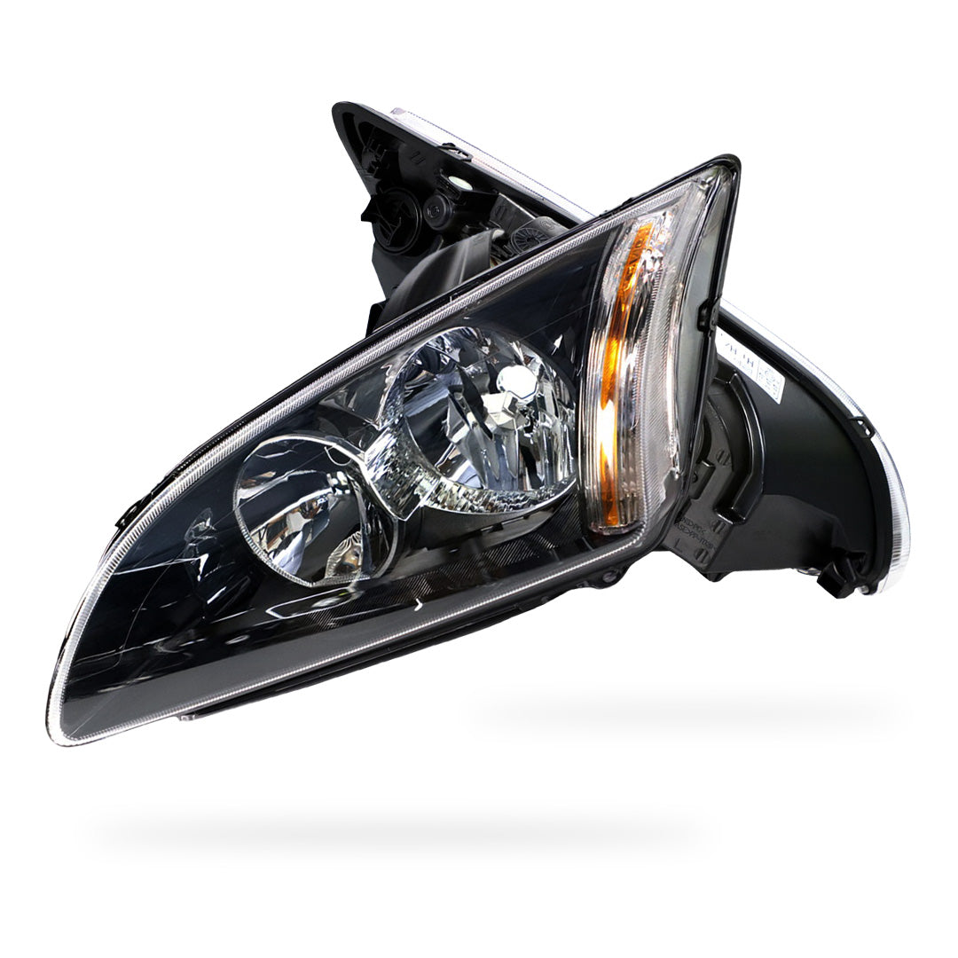 Ford Focus LS / LT (2007 - 2009) Black OEM Style Headlights LH + RH