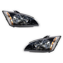 Ford Focus LS / LT (2007 - 2009) Black OEM Style Headlights LH + RH
