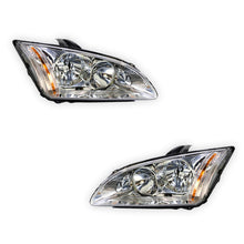 Ford Focus LS / LT (2005 - 2007) Chrome OEM Style Headlights LH + RH