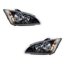 Ford Focus LS / LT (2005 - 2007) Black OEM Style Headlights LH + RH