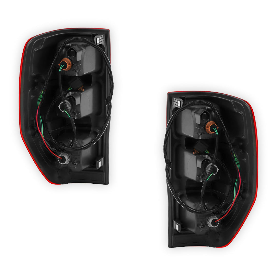 Ford Ranger PX MK3 Wildtrak (2020 - 2022) OEM Style Tail Lights With Chrome Bezel LH + RH