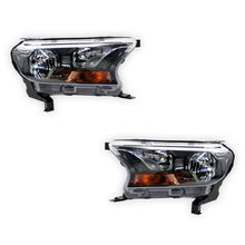 Ford Ranger PX MK2 (2015 - 2018) OEM Style Manual Adjust Non-Projector Headlights LH + RH