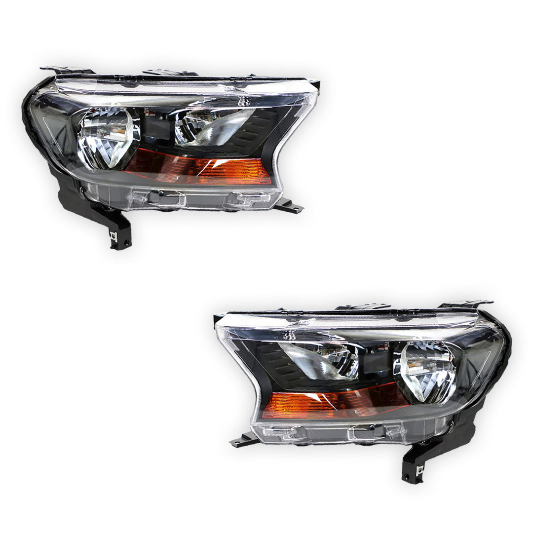 Ford Ranger PX MK2 (2015 - 2018) OEM Style Electric Adjust Non-Projector Headlights LH + RH