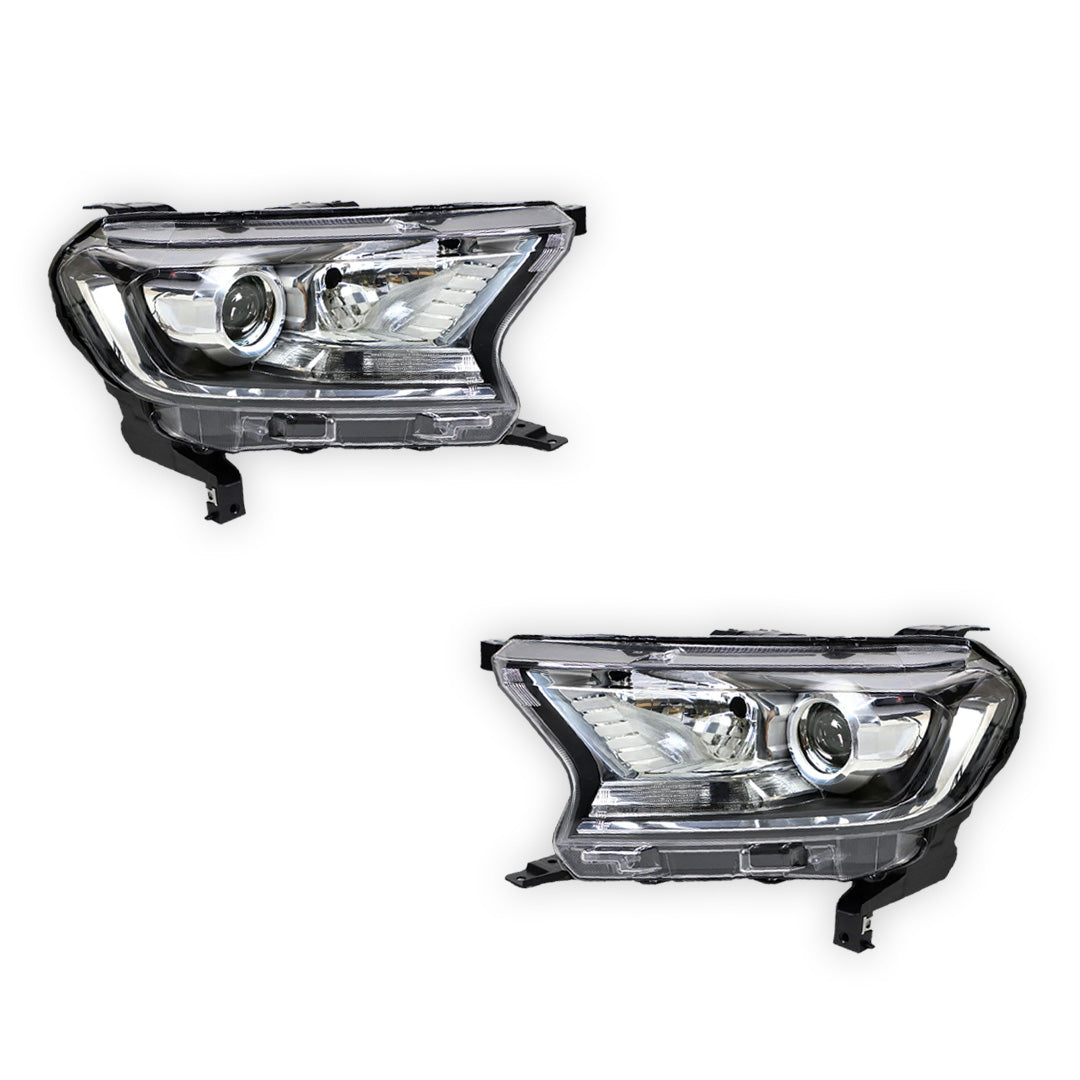 Ford Ranger PX MK2 (2015 - 2018) OEM Style Electric Adjust Projector Headlights LH + RH