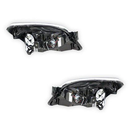 Holden Astra AH (2004 - 2010) Black OEM Style Headlights LH + RH