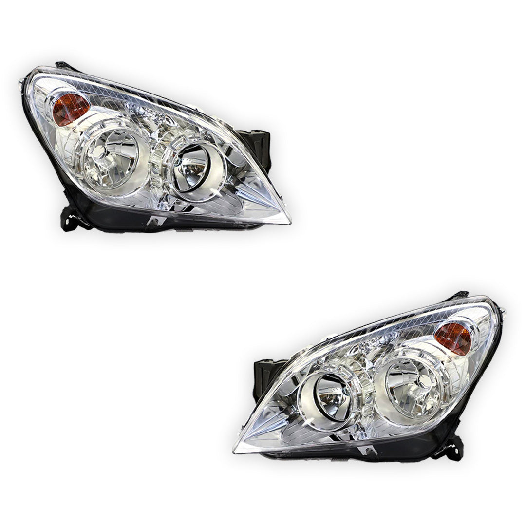 Holden Astra AH (2004 - 2010) Chrome OEM Style Headlights LH + RH