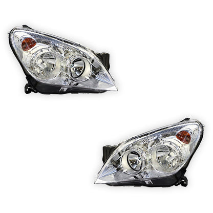 Holden Astra AH (2004 - 2010) Chrome OEM Style Headlights LH + RH