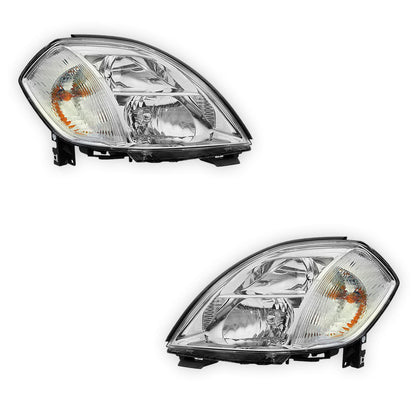 Nissan Maxima J31 (2003 - 2005) Genuine Clear / Chrome Halogen Headlights LH + RH
