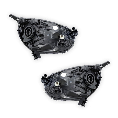 Nissan Micra K13 (2010 - 2015) Clear / Black Xenon OEM Style Headlights LH + RH