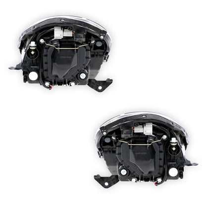 Nissan Micra K13 (2007 - 2010) Genuine Clear / Chrome Halogen Headlights LH + RH