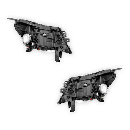 Nissan Navara D23 NP300 (2019 - 2025) Genuine Clear / Chrome LED Electric Headlights LH + RH