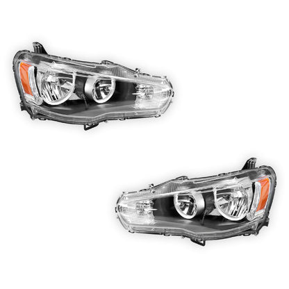 Mitsubishi Lancer CJ (2008 - 2012) OEM Style Headlights LH + RH