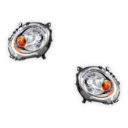 BMW  Cooper R57 (2009 - 2014) OEM Style Non Xenon Headlights Amber cap LH + RH