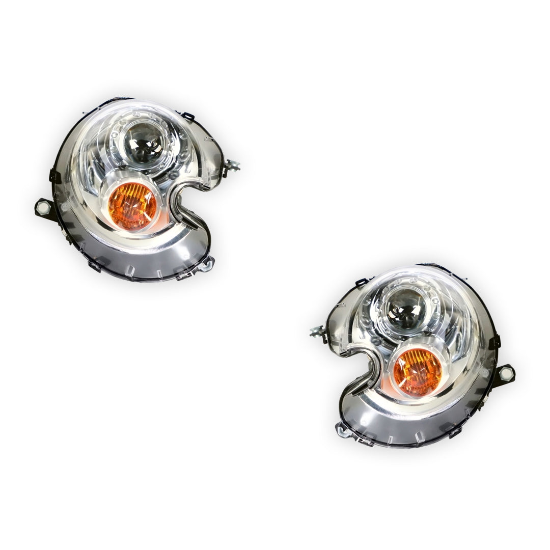 BMW  Cooper R57 (2009 - 2014) OEM Style Chrome Xenon Headlights LH + RH