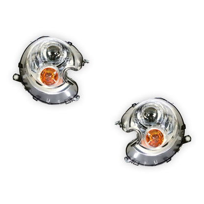 BMW  Cooper R57 (2009 - 2014) OEM Style Chrome Xenon Headlights LH + RH