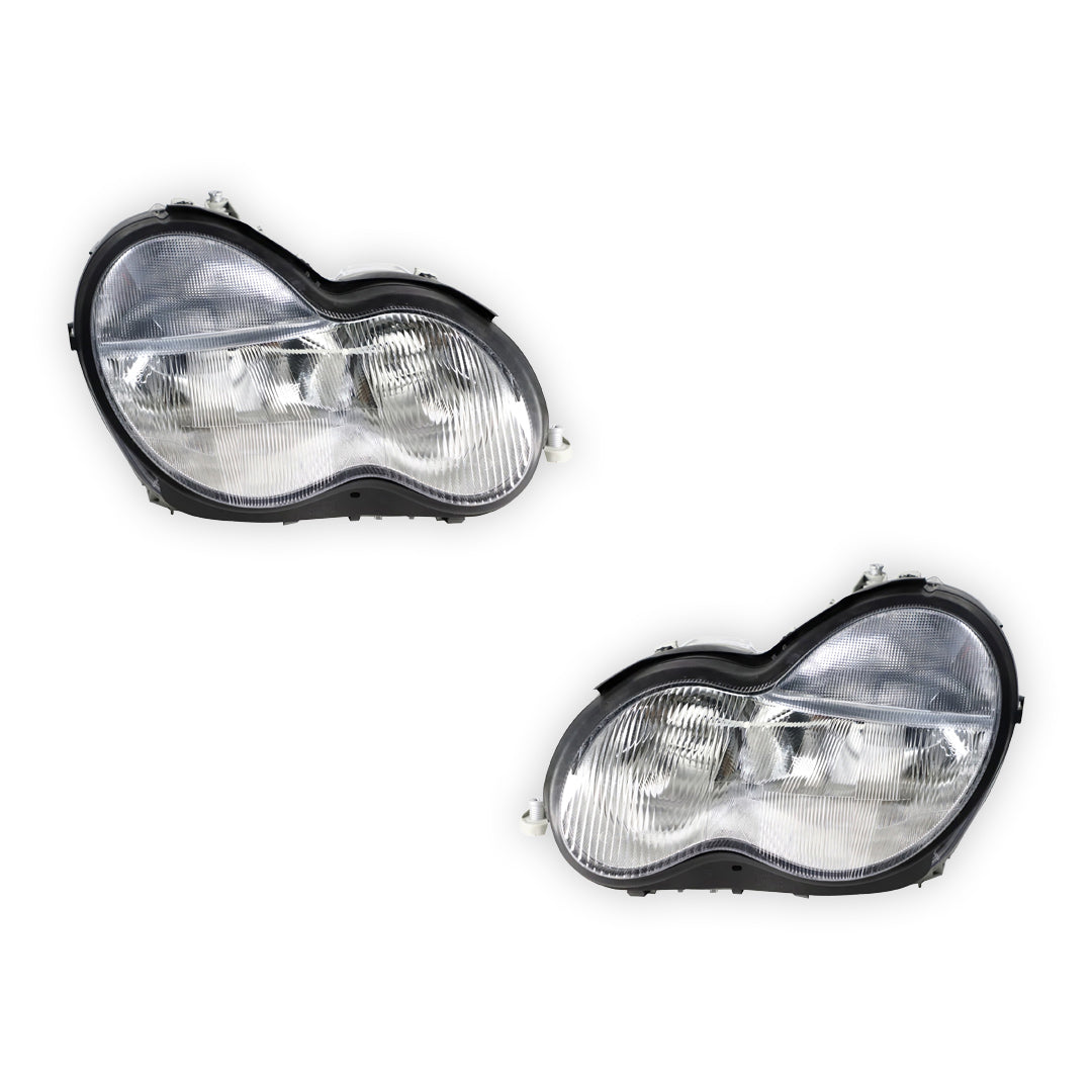 Mercedes-Benz C-Class W203 (2000 - 2004) OEM Style Non Xenon Headlights LH + RH