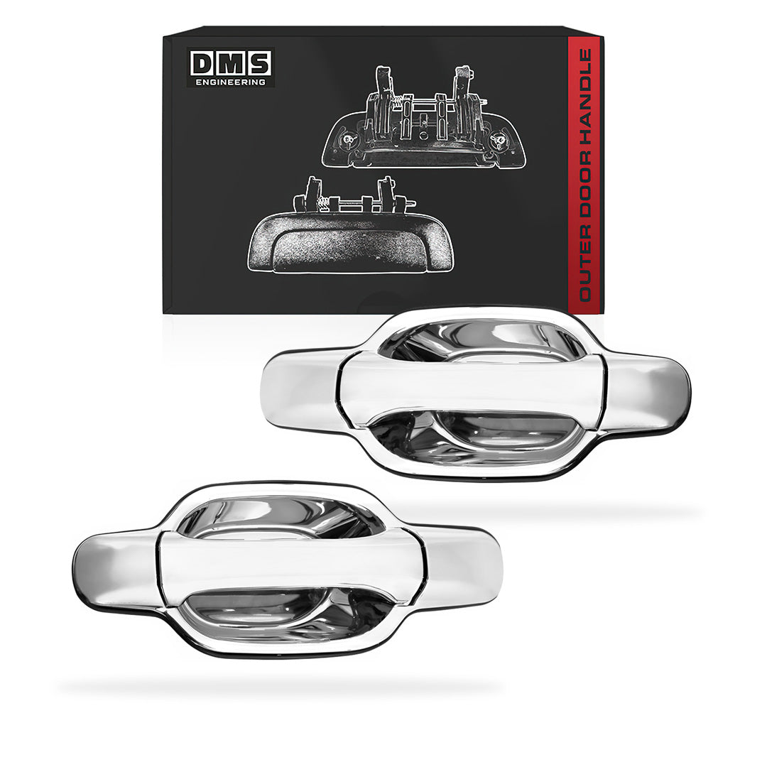 Isuzu D-MAX RC (2006 - 2012) Rear Outer Chrome Door Handle LH + RH