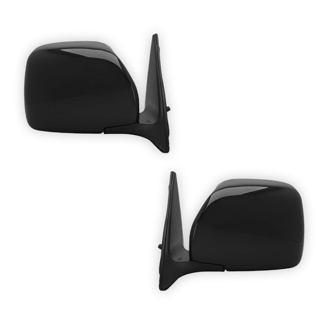 Toyota LandCruiser 100 Series (1998 - 2007) Genuine Manual Black Door Mirror LH + RH