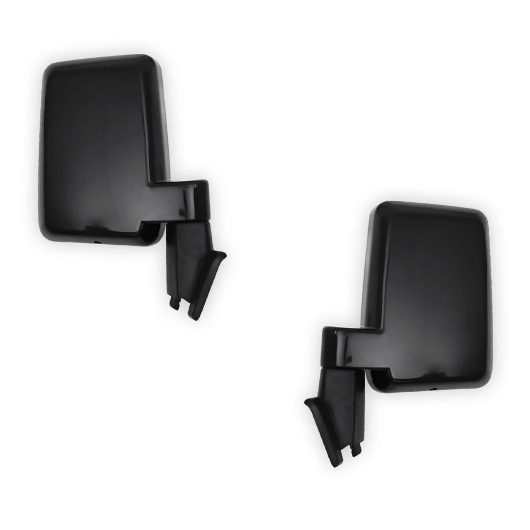 Toyota LandCruiser 60 Series (1980 - 1990) Black Manual Side Mirrors RH + LH
