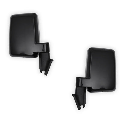 Toyota LandCruiser 60 Series (1980 - 1990) Black Manual Side Mirrors RH + LH