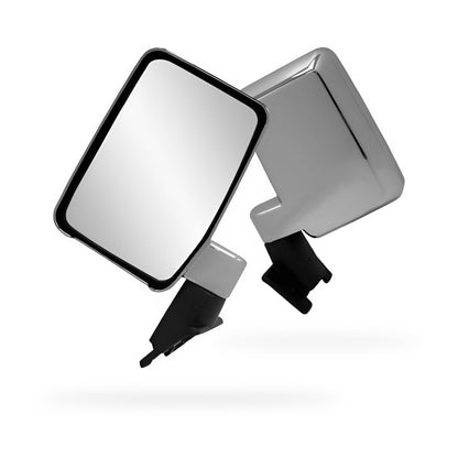 Toyota LandCruiser 60 Series (1980 - 1990) Chrome Manual Side Mirrors RH + LH