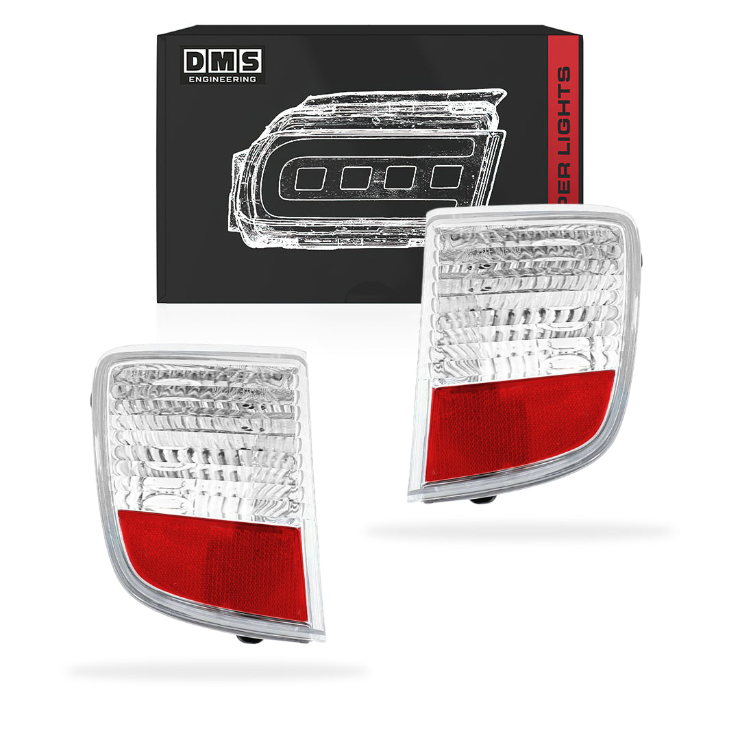Toyota LandCruiser 200 Series / GX (2007 - 2021) Rear Bumper Light Reflectors Barn Door Type LH + RH