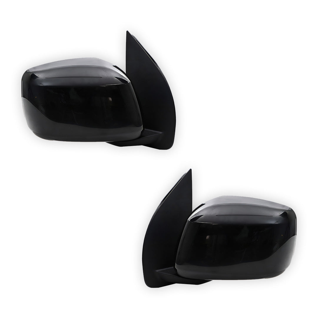 Nissan Pathfinder R51 Series 1 (2005 - 2010) Black Door Mirrors Without Mirror Light LH + RH
