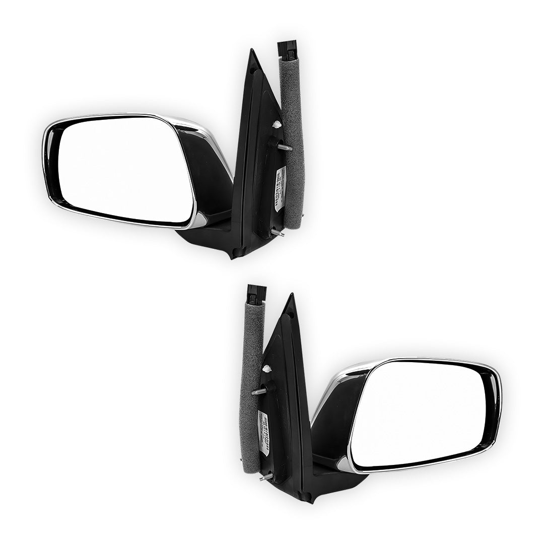 Nissan Pathfinder R51 Series 1 (2005 - 2010) Genuine Chrome Door Mirrors Without Mirror Light LH + RH