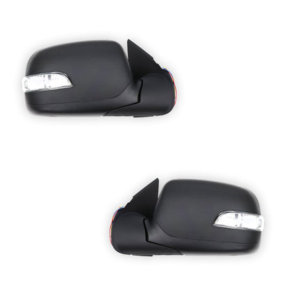 Holden Rodeo RA (2003 - 2008) Light Type Electric Black Door Mirrors LH + RH