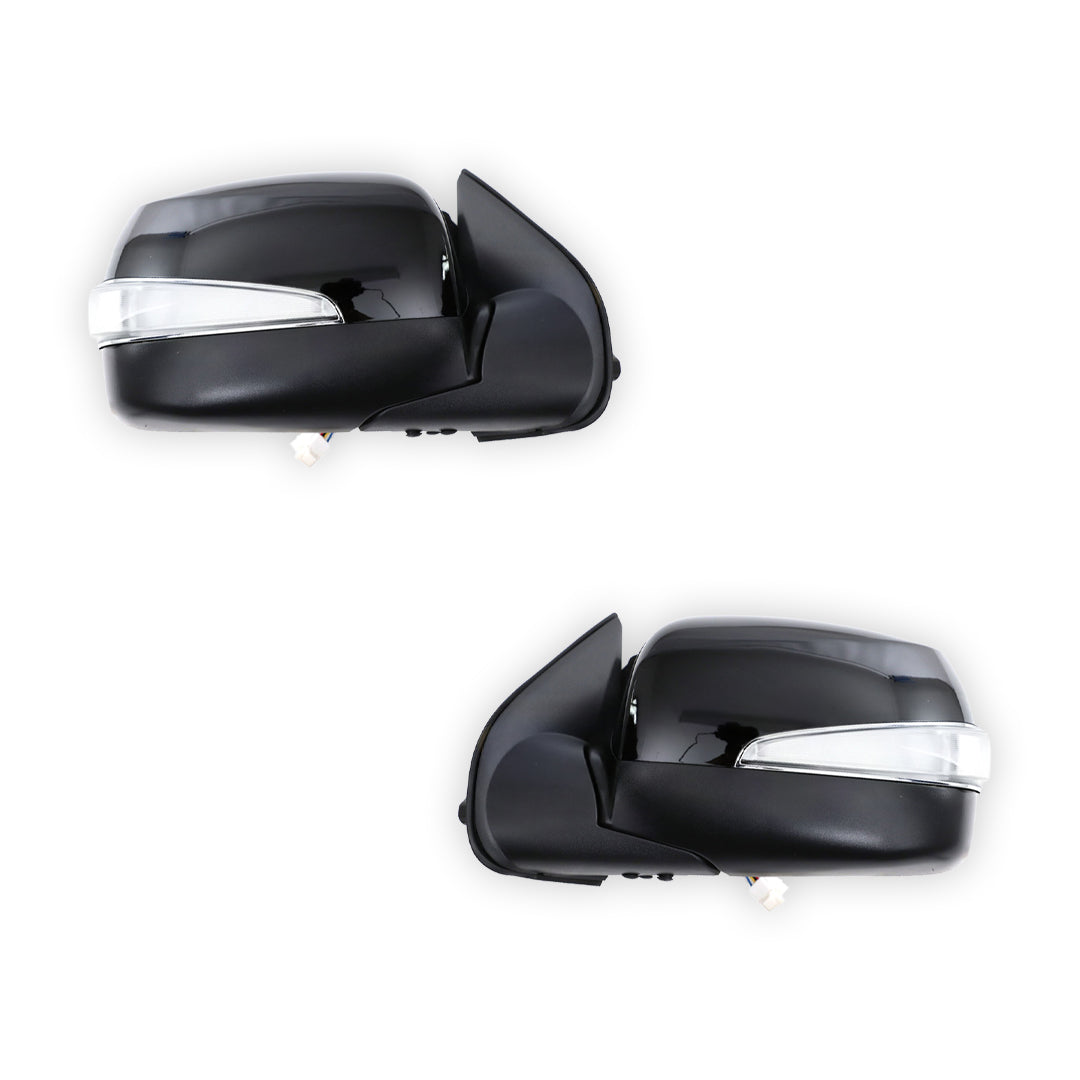 Holden Rodeo RA (2006 - 2008) Electric Black Door Mirrors LH + RH