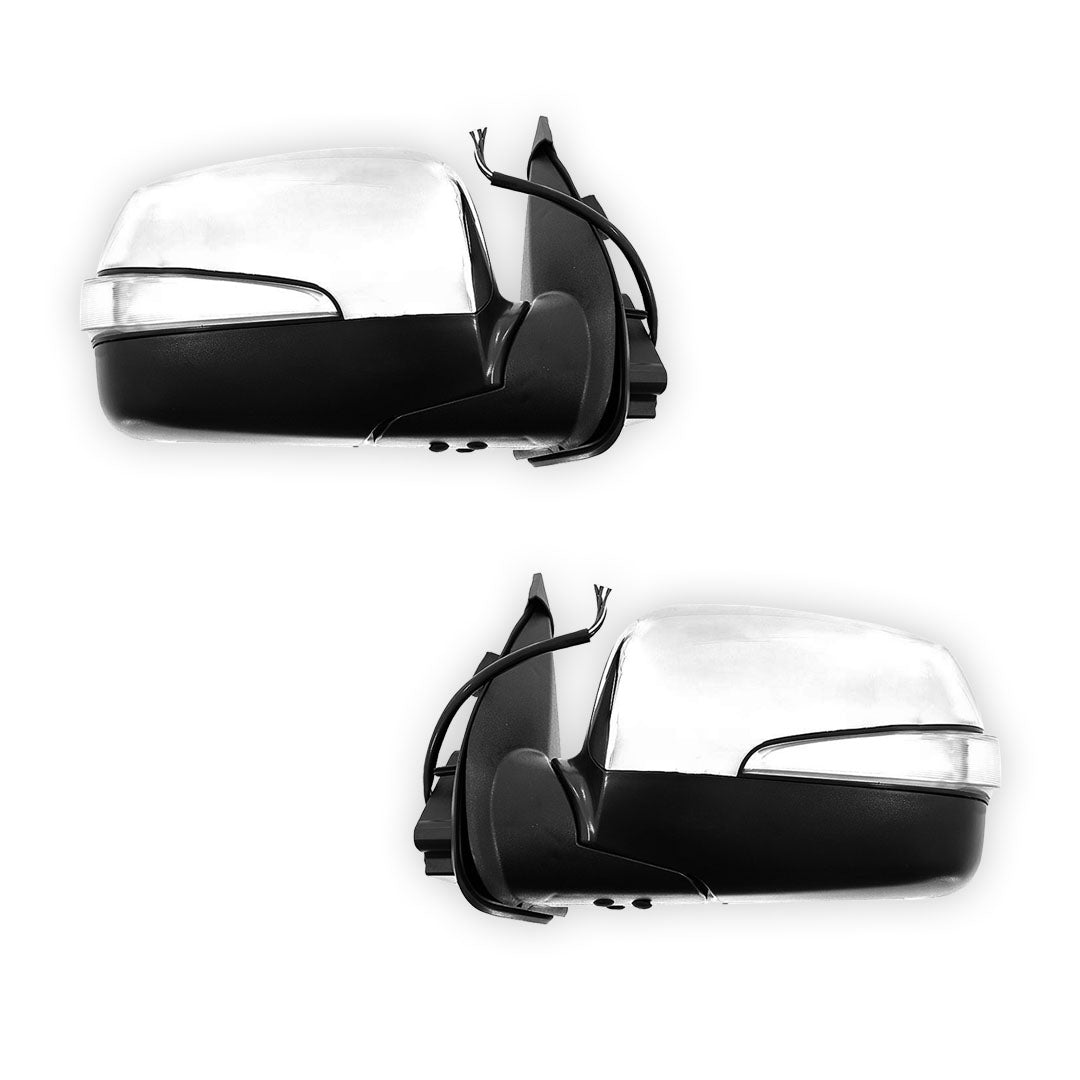 Holden Rodeo RA (2006 - 2008) Electric Chrome Door Mirrors LH + RH