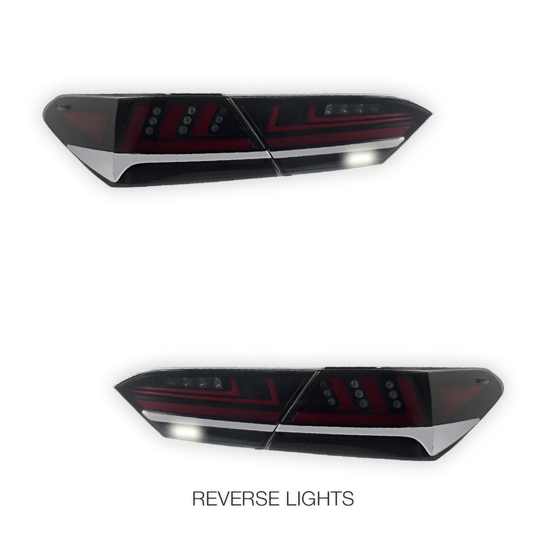 Toyota Camry XV70 (2018 - 2021) LED Lambo Style Tail Lights LH + RH