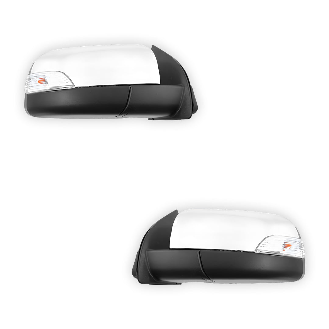 Ford Ranger PX MK1 (2011 - 2015) Chrome Door Mirrors 7 Pins LH + RH