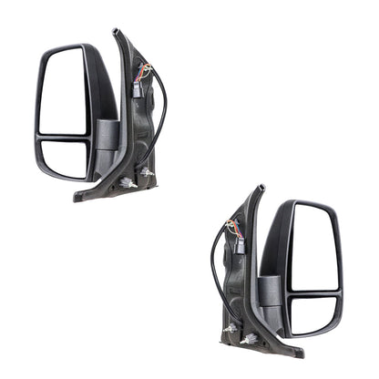 Ford Transit VH / VJ (2000 - 2006) Electric Short Arm, Amber Lens Door Mirrors LH + RH