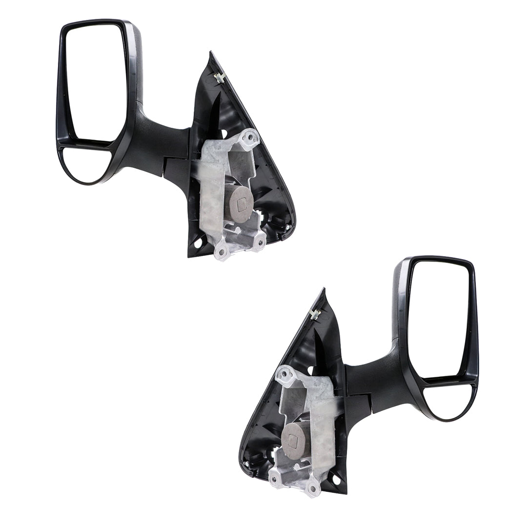 Ford Transit VH / VJ (2000 - 2006) Manual Black Long Arm Door Mirrors LH + RH