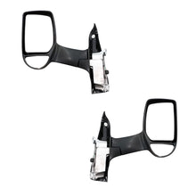 Ford Transit VH / VJ (2000 - 2006) Electric Black Long Arm Door Mirrors LH + RH