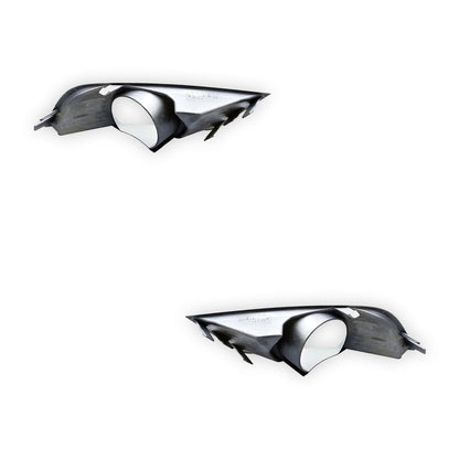 Ford Ranger PX MK2 (2015 - 2018) Genuine Silver Fog Light Covers LH + RH